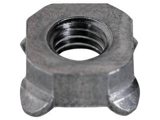 【組立・輸送等の都合で納期に1週間以上かかります】 TRUSCO/トラスコ中山 四角溶接ナット(パイロット無) スチール M3(8×2.7) 810個入 S095-0003