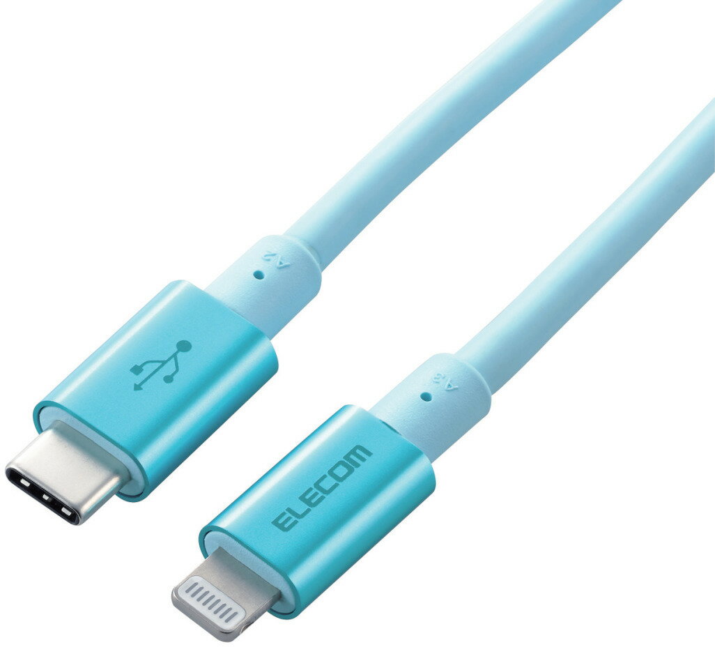 ELECOM エレコム USB-C to Lightningケーブル(耐久仕様) 準高耐久 2.0m ブルー MPA-CLPS20BU