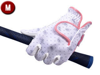 LEZAX/レザックス フォルクスワーゲン レディースゴルフグローブ 両手【Mサイズ】(ホワイト)