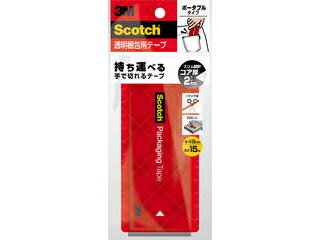 3M/スリーエムジャパン ポケットに入れられる Scotch スコッチ 透明梱包用テープ ポータブル 15m 3852FLT-15-RD