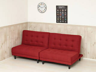 KUROSHIO クロシオ メーカー直送代引き不可 分割 多機能 離せるソファーベッド ラズベリー 66352 カウチソファ フロアソファ リクライニング 同梱不可 ※沖縄・北海道・離島お届け不可・配送時間指定不可