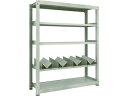 TRUSCO/トラスコ中山 【代引不可】M3型中量棚 1500×D471×H1800 缶受×4付 M3-6555-KU4
