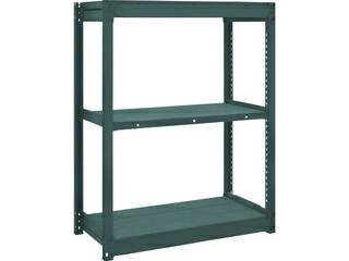 【組立・輸送等の都合で納期に3週間以上かかります】 TRUSCO/トラスコ中山 【代引不可】TUG型軽量棚 黒 100kg単体 1240×624×H1100 3段 ..