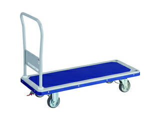 【組立・輸送等の都合で納期に1週間以上かかります】 TRUSCO/トラスコ中山 【代引不可】ドンキーカート 固定式1190×440 4輪リングストッパー付 402NJKRS-4(4)