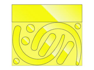 UNIT ユニット フックステッカー (蛍光反射 黄) 335-32Y