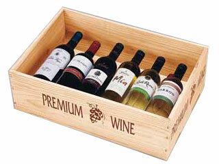 陳列用木箱　W535　ワインN／白　132－55