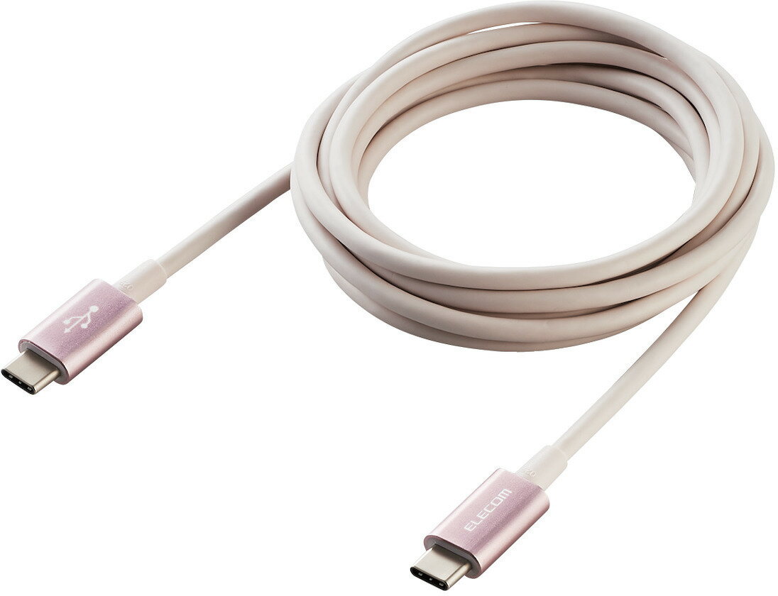 ELECOM エレコム スマホ・タブレット用USBケーブル/USB(C-C)/準高耐久/PD対応/認証品/2.0m/ピンク MPA-CCPS20PNPN