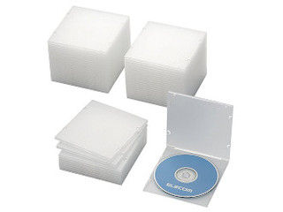 ELECOM エレコム CD/DVDスリムPPケース/1枚収納/50パック/クリア CCD-JPCS50CR 1