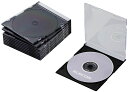 ELECOM エレコム Blu-ray/DVD/CDスリムプラケース/1枚収納/10パック/ブラック CCD-JSCS10BK