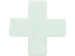 TRUSCO/トラスコ中山 耐久フロアサインズX型 Mサイズ 白1枚(1シート) DFSX-W