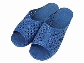 婦人シャワーサンダル 前あき ブルー T-FTG-3 M