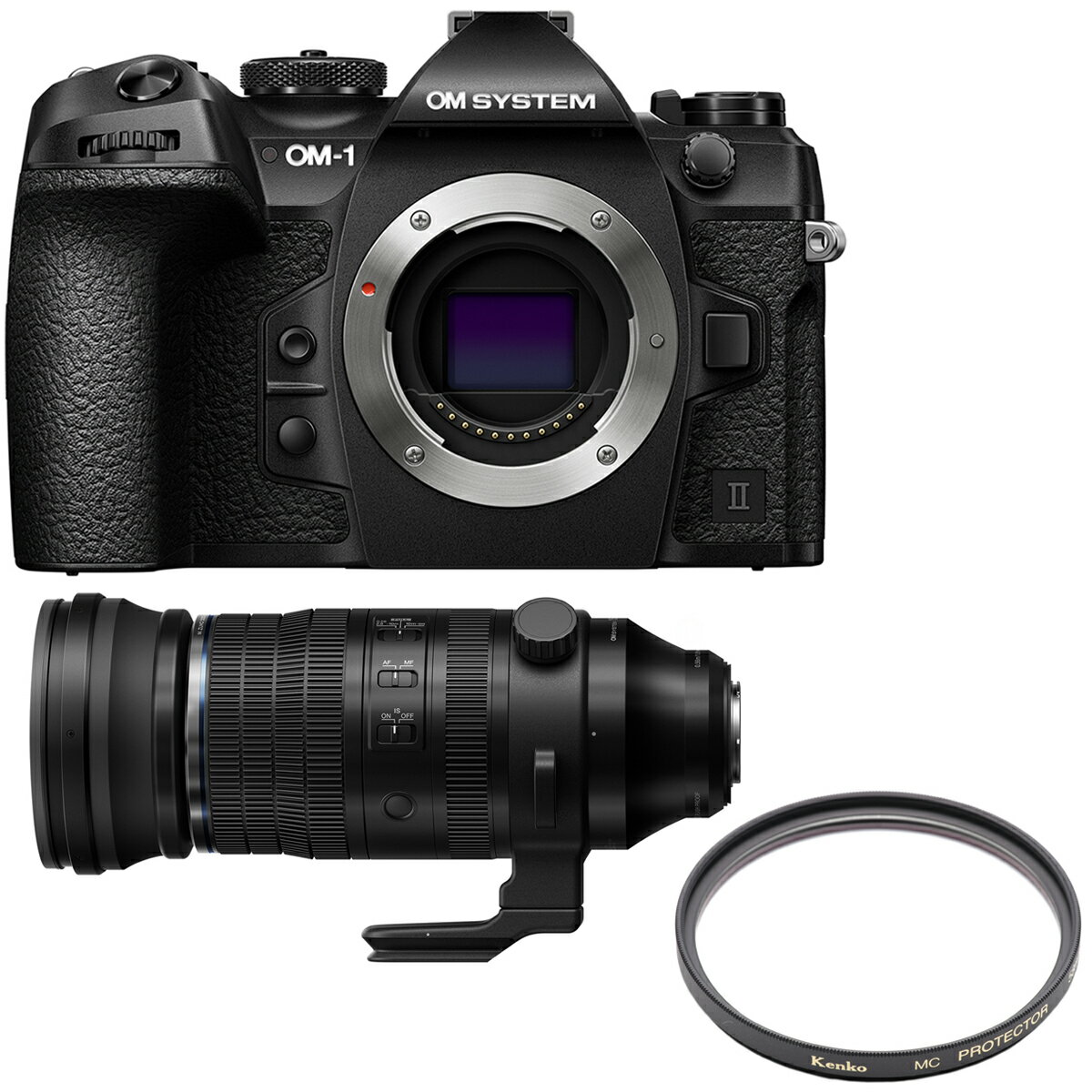 OM SYSTEM オーエムシステム OM-1 Mark II ボディー+M.ZUIKO DIGITAL ED 150-600mm F5.0-6.3 IS+95...