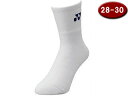 ヨネックス YONEX ハーフソックス 28-30cm (ホワイト) 19122L-011