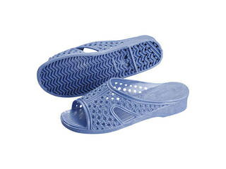 アスカ商事 婦人シャワーサンダル 前あき M ブルー