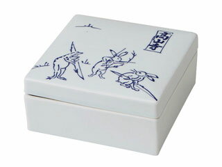 丸モ高木陶器 AZ184−01　イングレ高山寺正角蓋物