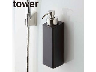 yamazaki tower YAMAZAKI 山崎実業 マグネットツーウェイディスペンサー タワー 泡タイプ ブラック tower tower-r
