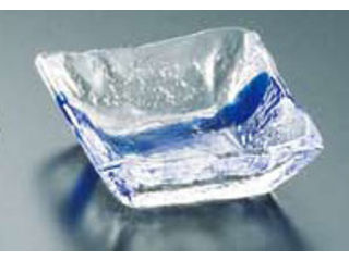 JOETSU 上越クリスタル硝子 硝子和食器　一筆6角鉢（小）