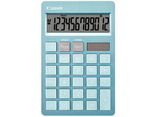 CANON キヤノン カラフル電卓 卓上 ブルー HS-1200TC-BL JPN SOB