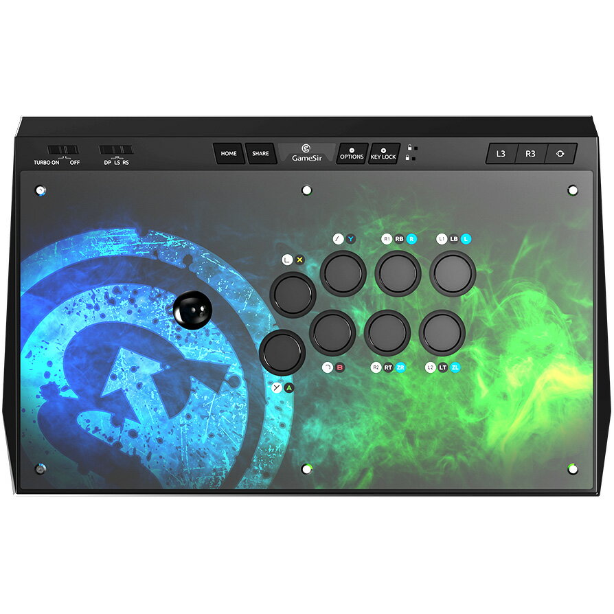 GameSir ゲームサー 三和電子製ジョイスティック&ボタン採用 アーケードコントローラー GameSir C2
