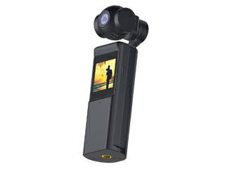 E-SELECT Smart Pocket ハンディジンバルカメラ 3軸メカニカルジンバル内蔵 4K撮影対応 EC-PGC01-BK