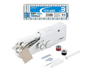 後藤 後藤 電動ハンドミシン アミーガー + アルカリ乾電池 単3形10本パックセット 807455+T3