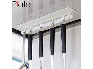 YAMAZAKI 山崎実業 マグネットレンジフードフック プレート ホワイト