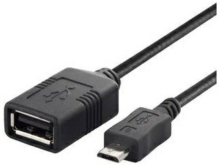 BUFFALO バッファロー USB(microB to A)変換アダプター 0.5m ブラック BSMPC11C05BK