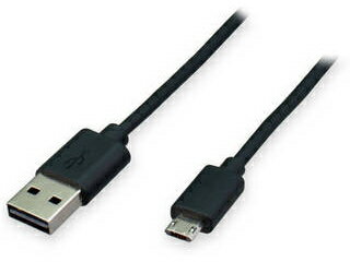 多摩電子工業 Wリバーシブル microUSBケーブル 2.2m ブラック TH72SR22K