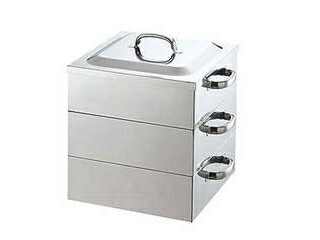 ※こちらは【水槽】のみの単品販売となります。 PE 18-8業務用角蒸器用水槽 33cm