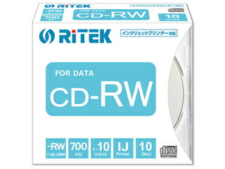 Ri-JAPAN/アールアイジャパン CD-RW700.PW10P A　データ用CD-RW　スリムケース(10枚入り) CD-RW For Data