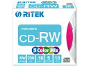 ■データ用CD-RW■繰り返し記録用・-RW■4〜10倍速対応■記憶容量 700MB■カラーレーベル●5色各2枚入り●入数　　　スリムケース/10PCSCD-RW700.MIX10P