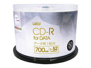 Lazos 10個セット Lazos データ用 CD-R 50枚組 L-CD50PX10 Lazos 10個セット Lazos データ用 CD-R 50枚組 L-CD50PX10