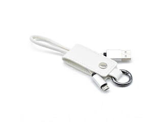 日本トラストテクノロジー 日本トラストテクノロジー キーケース型microUSBケーブル (ホワイト) KCMU-WH