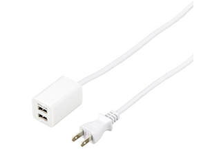 YAZAWA 5個セット YAZAWA USBタップ2ポート2.4A1mホワイト H72012UWHX5