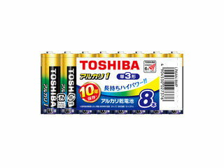 TOSHIBA/東芝 アルカリ乾電池 アルカリ1 単3形 8本まとめパック LR6AN 8MP