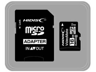 HIDISC/nCfBXN microSDHCJ[h 16GB Class10 UHS-I HDMCSDH16GCL10V SDϊA_v^/[P[Xt