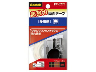 3M/スリーエムジャパン スコッチ 超強力両面テープ 多用途 PV-TYT 白