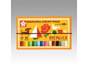 SAKURA/サクラクレパス クレパス太巻 12色 ゴムヒモ付 セット LP12R