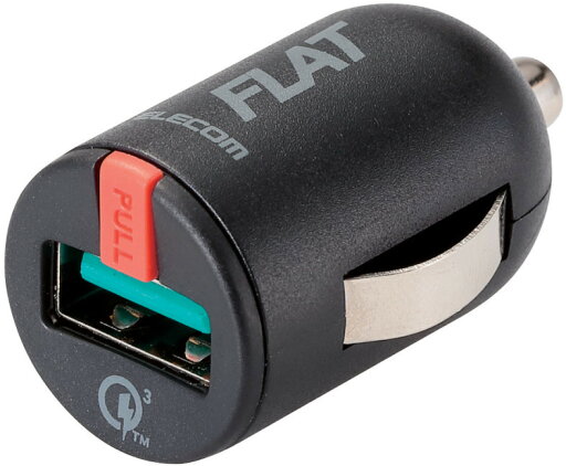 ELECOM エレコム シガーチャージャー/1USBポート/コンパクト/QuickCharge3.0/ブラック MPA-CCUQ03BK ELECOM エレコム シガーチャージャー/1USBポート/コンパクト/QuickCharge3.0/ブラック MPA-CCUQ03BK