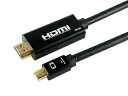 ホーリック HORIC Mini DisplayPort→HDMI変換ケーブル 1m MDPHD10-175BK