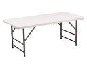 ビーカム OST120WH 天板が強化プラスチックの折りたたみ作業テーブル