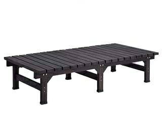 住まいスタイル デッキ縁台 180×90 DE-18090 DBR ダークブラウン 同梱注文不可 カード払い限定 沖縄・..