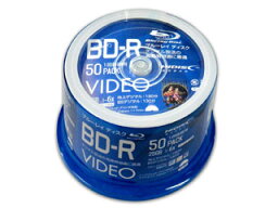 HIDISC/ハイディスク HIDISC BD-R 1回録画 6倍速 25GB 50枚 スピンドルケース VVVBR25JP50