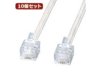 サンワサプライ 【10個セット】 サンワサプライ エコロジー電話ケーブル TEL-E4-3N2 TEL-E4-3N2X10 サンワサプライ 【10個セット】 サンワサプライ エコロジー電話ケーブル TEL-E4-3N2 TEL-E4-3N2X10