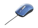 BUFFALO バッファロー 有線光学式マウス 静音/3ボタン/Mサイズ ブルー BSMOU27SMBL(2)