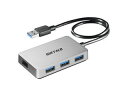 BUFFALO バッファロー USB3.0 バスパワー 4ポート ハブ マグネット付き シルバー BSH4U300U3SV