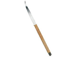 料理細工小刀 籐巻 深曲刃 左用