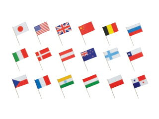 ランチ旗（200本入）万国旗楊枝