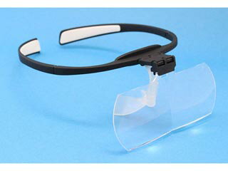 ERICA OPTICAL/エリカオプチカル HAWK EYE 跳ね上げ式ヘッドルーペレンズ倍率 1.6倍 ブラックマット HAWK EYE クロ X1.6