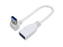 変換名人 変換名人 USB3.0L型ケーブル延長20(上L) USB3A-CA20UL(2)